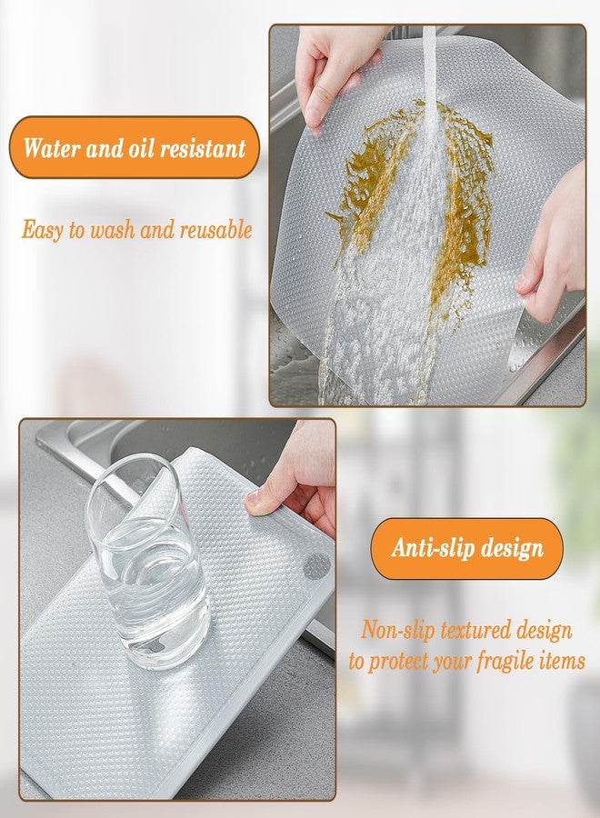 Klmnop Pantry Shelf Liner for 18 inch Wire Shelving, Thick 1mm Easy to Cut, Non-Slip Waterproof Wire Shelf Liner for Shelves, Drawer, Cabinet, Kitchen, 17.7 x 197 Inch - Image 3